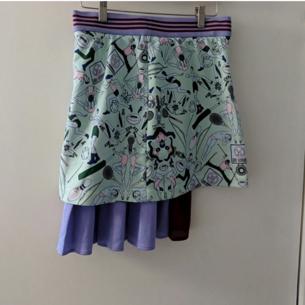 Adidas x Mary Kratanzou pleated skirt